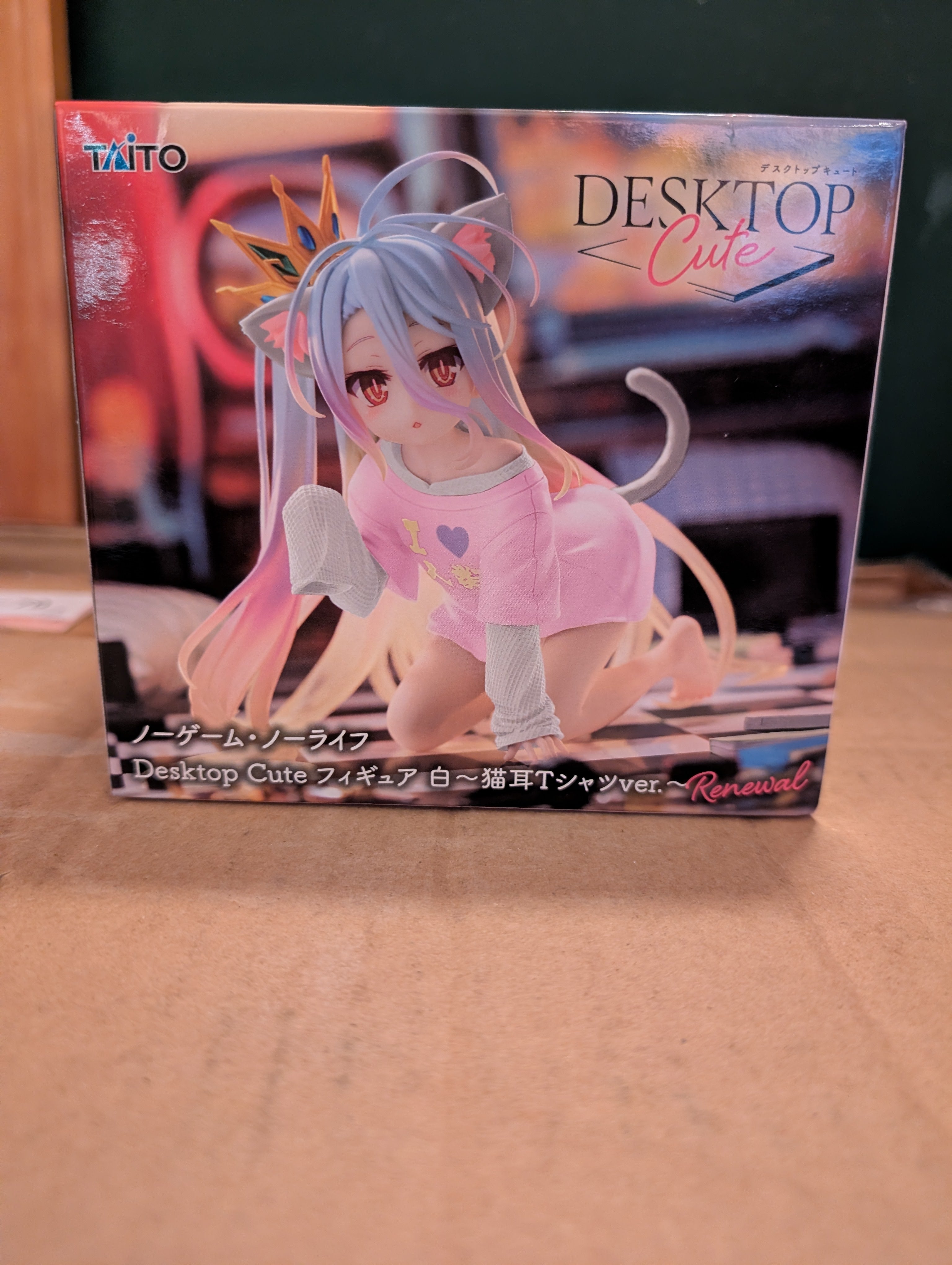 No Game No Life - Shiro - Desktop Cute - Nekomimi T-Shirt ver., Renewal (Taito)
