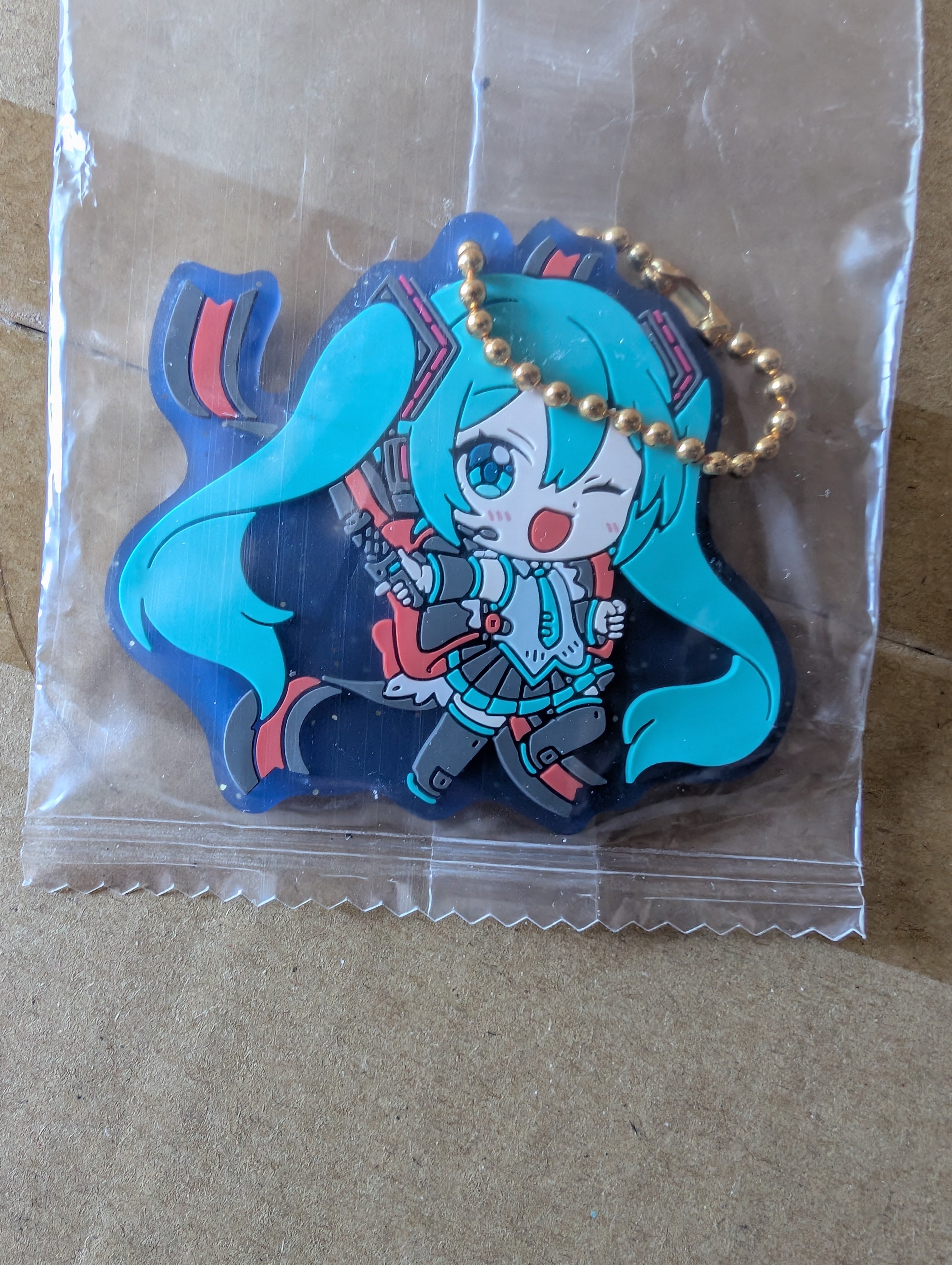 Hatsune Miku - Gundam - Capsule Rubber Mascot - Gashapon - Rubber Keychain