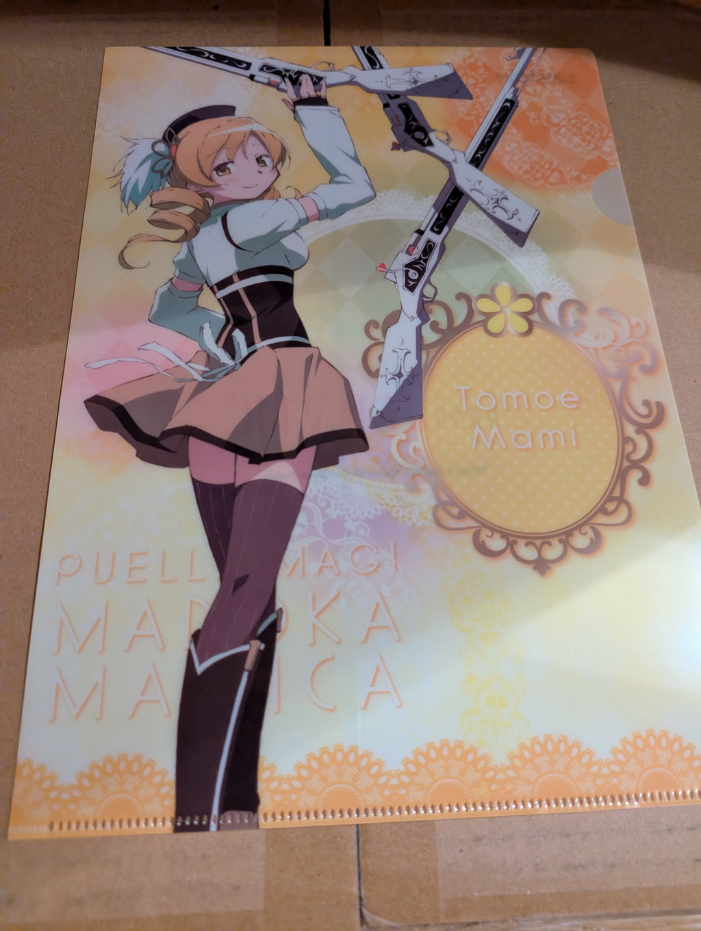 Gekijouban Mahou Shoujo Madoka★Magica - Tomoe Mami - Clear File - Lawson x Ito En x Mahou Shoujo Madoka★Magica the Movie (Lawson)